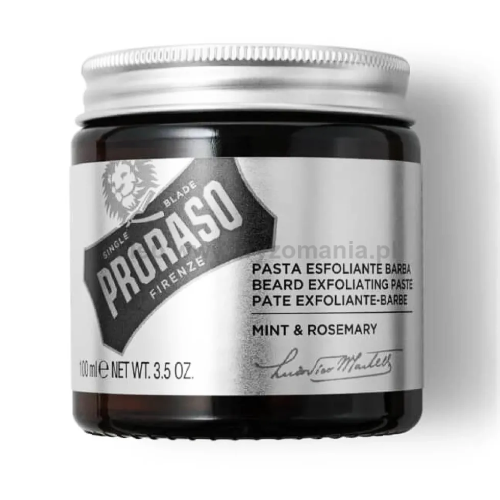 Proraso Exfoliating Paste Mint & Rosemary Peeling oczyszczający do twarzy i brody 100ml