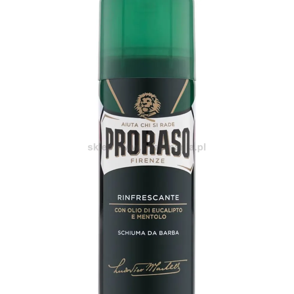 Proraso Green Shaving Foam Pianka do golenia do skóry normalnej 50ml