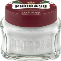 Proraso Red Pre-Shave Krem przed goleniem do grubego i twardego zarostu 100ml