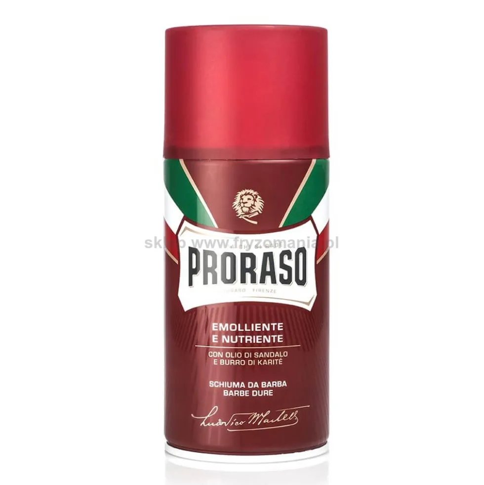 Proraso Red Shaving Foam Pianka do golania na twardy zarost 300ml