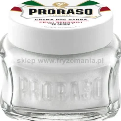 Proraso White Pre-Shave Krem przed goleniem do skóry wrażliwej 100ml