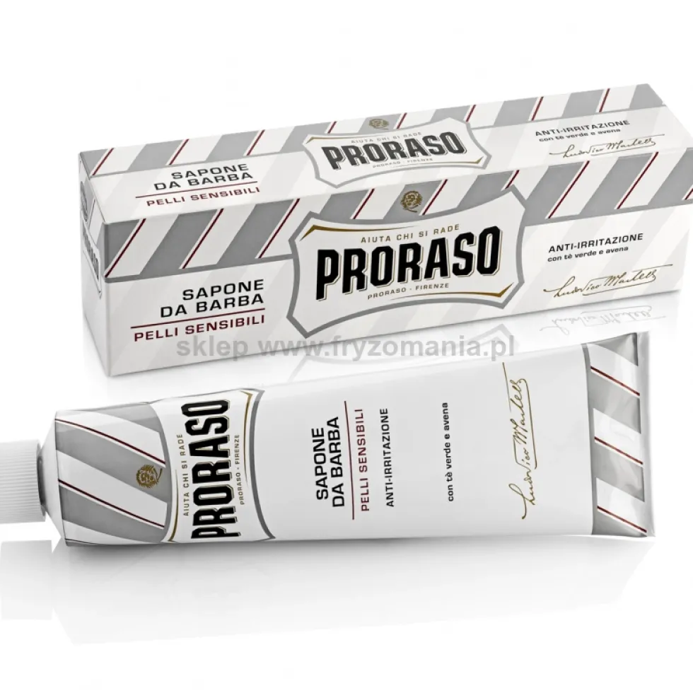 Proraso White Shaving Cream krem do golenia, mydło do skóry wrażliwej 150ml