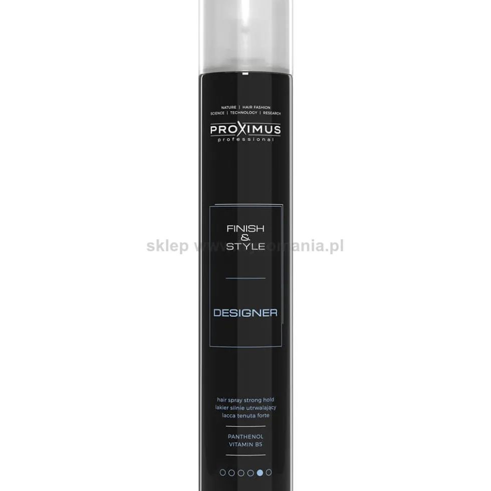 Proximus Finish&Style Designer Lakier do włosów mocno utrwalający z pantenolem 500ml