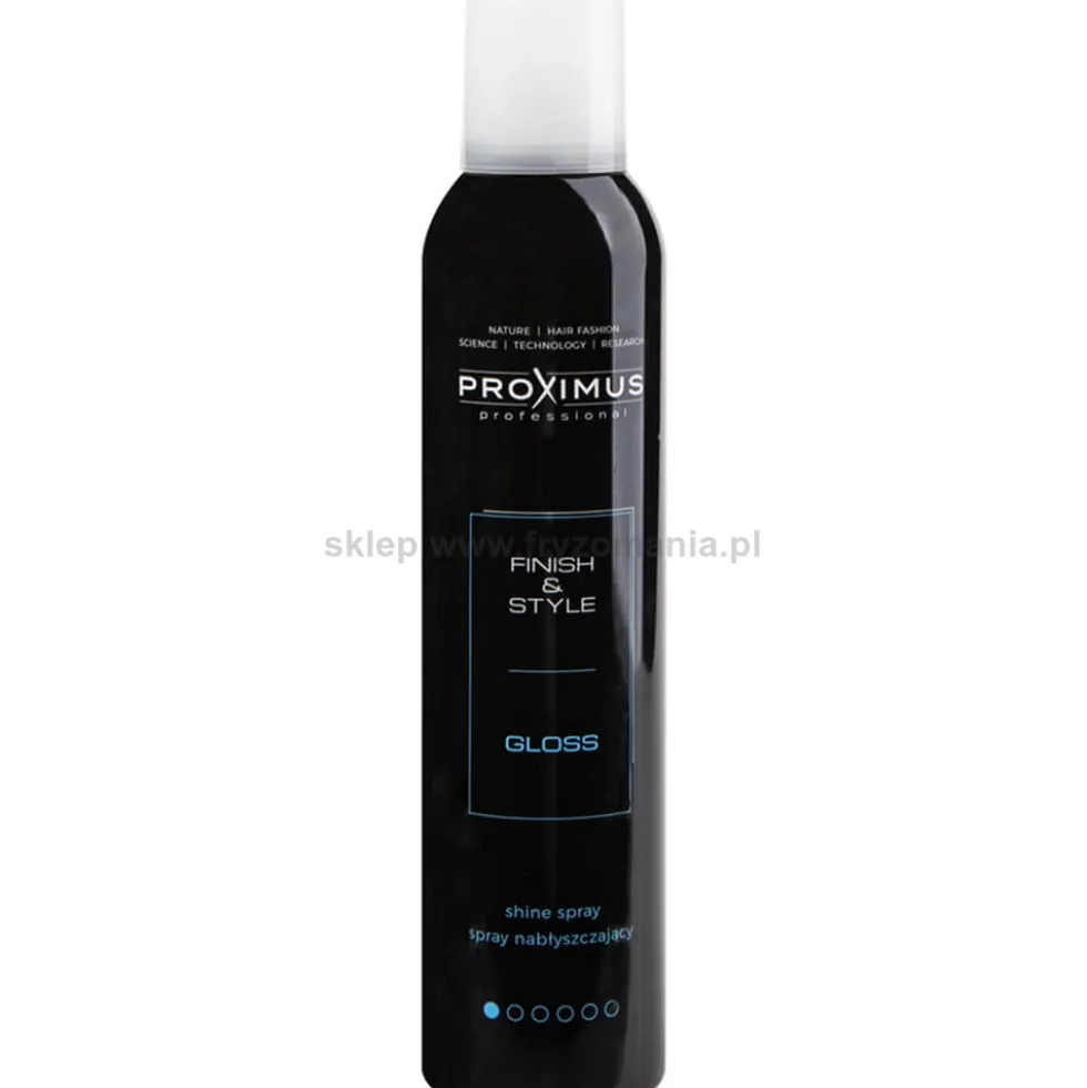 Proximus Finish&Style Gloss Nabłyszczacz do włosów w sprayu 250ml