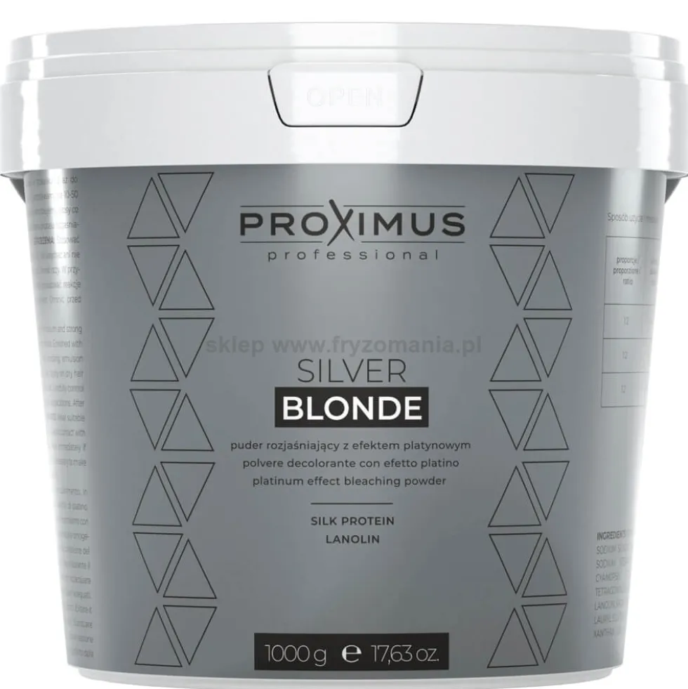 Proximus Silver Blonde Rozjaśniacz bezpyłowy chłodny blond 1kg