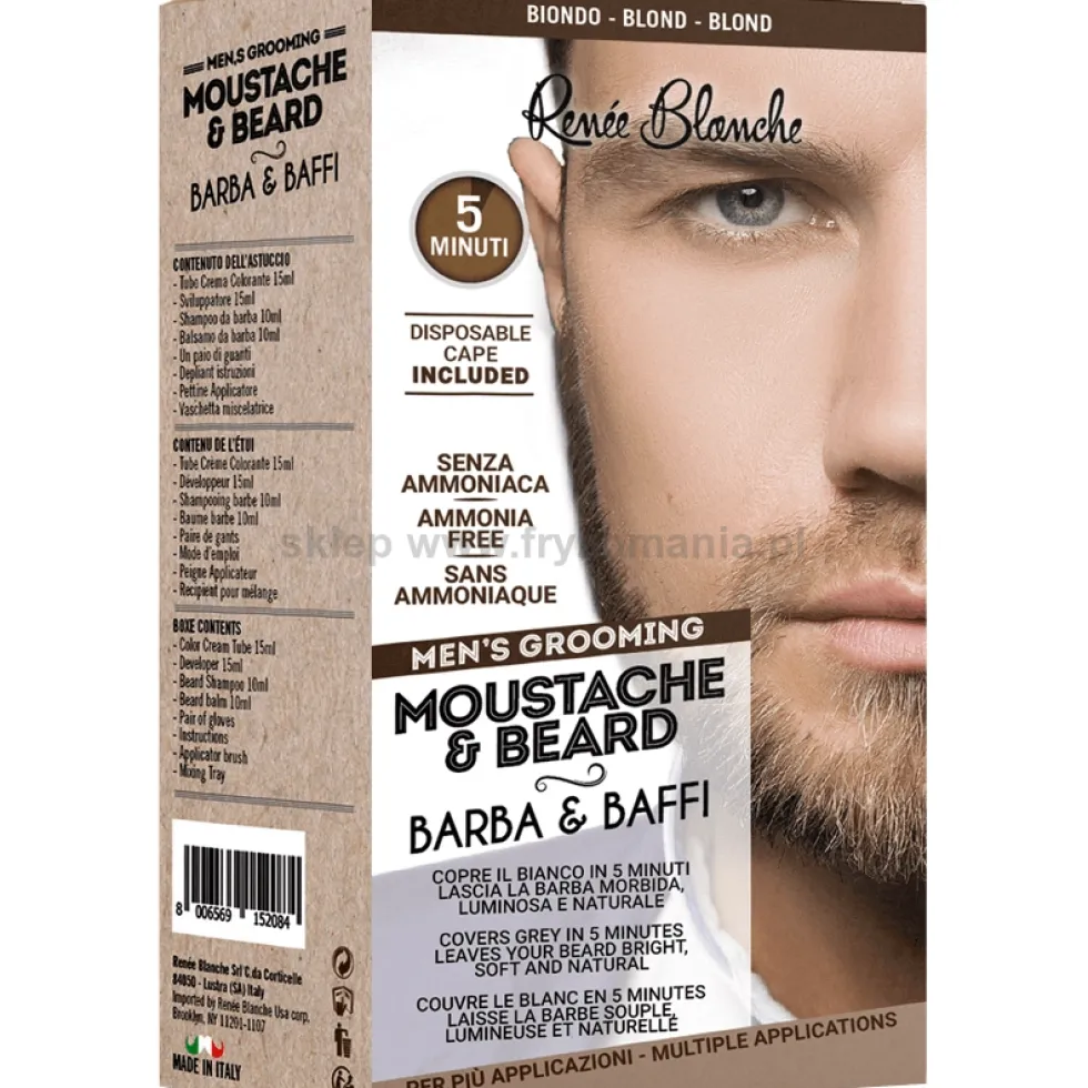 Renee Blanche Mustache&Beard Farba do brody i wąsów, zestaw 50ml