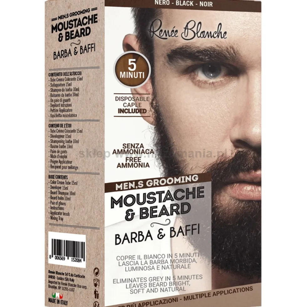 Renee Blanche Mustache&Beard Farba do brody i wąsów, zestaw 50ml