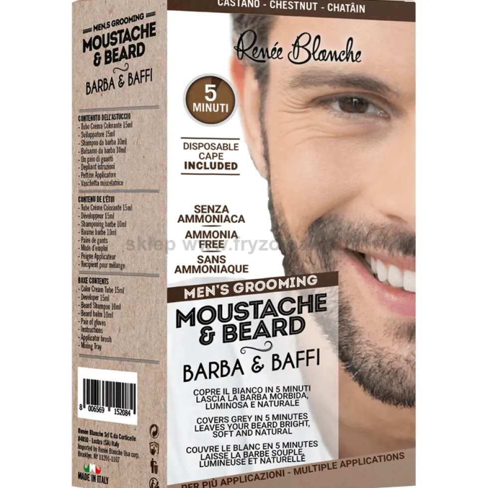 Renee Blanche Mustache&Beard Farba do brody i wąsów, zestaw 50ml