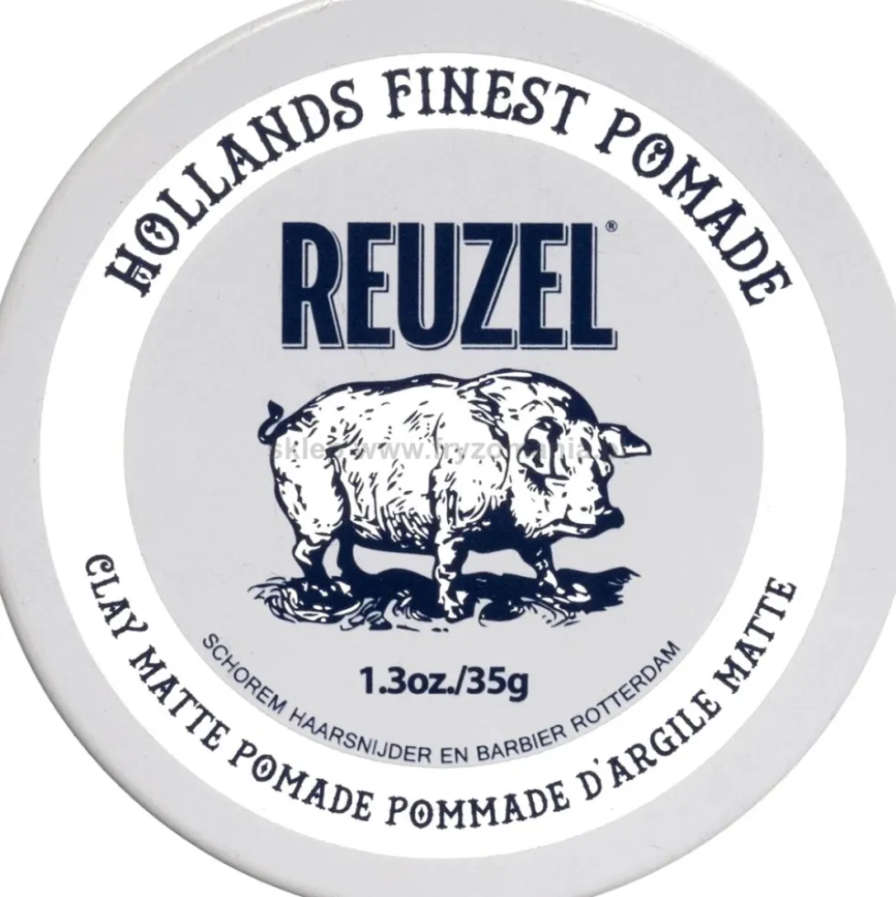 Reuzel Clay Matte matowa pomada do włosów, średnie utrwalenie 35g