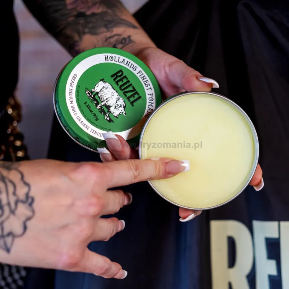 Reuzel Green Grease Medium Pomada do włosów, średnie utrwalenie 95g