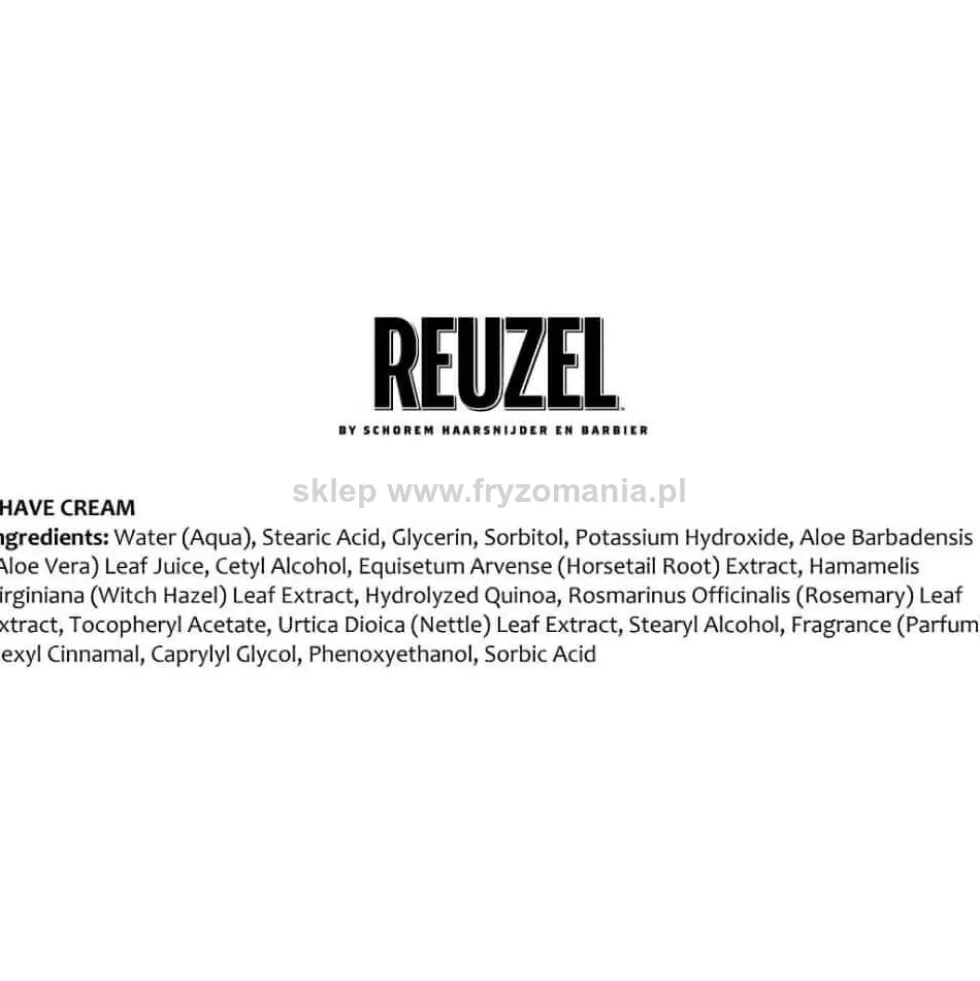 Reuzel Shave Cream, krem do golenia dla mężczyzn 28,5g