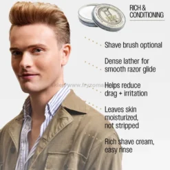 Reuzel Shave Cream Krem do golenia dla mężczyzn 95,8g