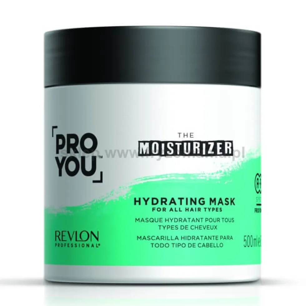 Revlon ProYou Moisturizer Hydrating - zestaw nawilżający do włosów suchych szampon 1000ml i maska 500ml