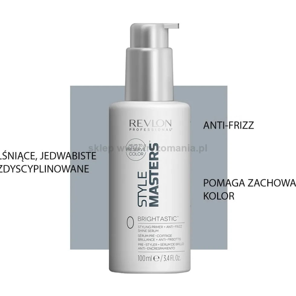 Revlon Style Masters Brightastic Serum nabłyszczające i przeciw puszeniu się do włosów 100ml