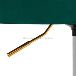 4Rico QS-OF213G Krzesło fryzjerskie aksamitne zielone, dostępne w 48h
