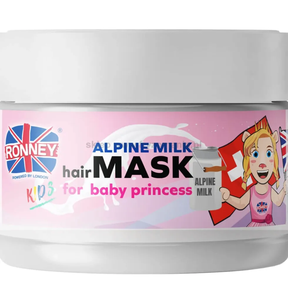 Ronney Kids Switzerland Maska do włosów dla dzieci, alpejskie mleczko 300ml
