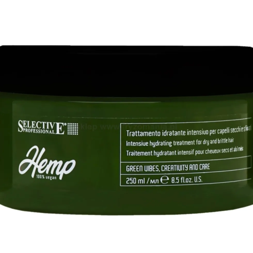Selective Professional Hemp Maska nawilżająca do włosów suchych i łamliwych 250ml