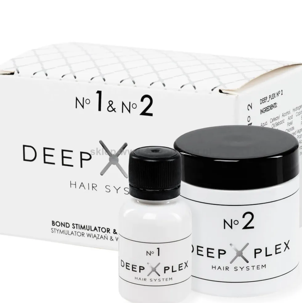 Stapiz Deep Plex No.1 & No.2 Kuracja odbudowująca do włosów, wzmacniacz 15ml + stymulator wiązań 60ml