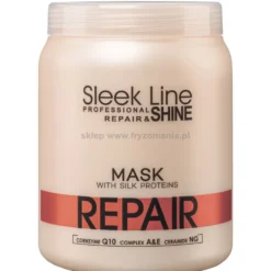 Stapiz Sleek Line Repair - zestaw regenerujący włosy szampon 1000ml, balsam 1000ml i maska 1000ml