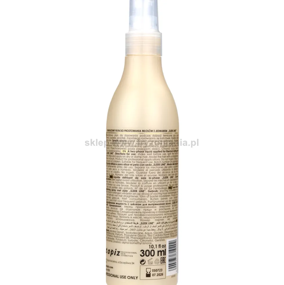 Stapiz Sleek Line Shiner Nabłyszczacz do włosów z jedwabiem 300ml