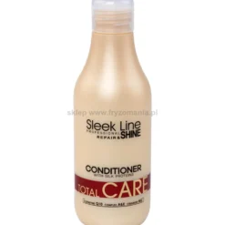 Stapiz Sleek Line Total Care - zestaw do włosów suchych i uwrażliwionych szampon i odżywka 2x300ml
