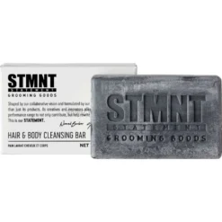 STMNT Hair&Body Cleansing Bar, mydło w kostce do włosów i ciała dla mężczyzn 125g