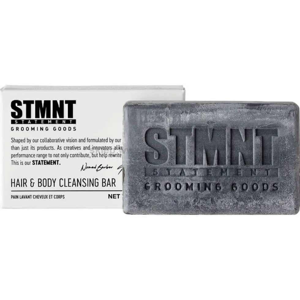 STMNT Hair&Body Cleansing Bar, mydło w kostce do włosów i ciała dla mężczyzn 125g