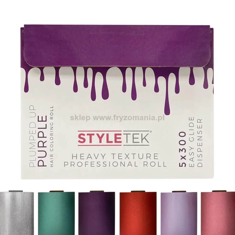 Styletek Heavy Texture Folia fryzjerska do farbowania włosów, różne kolory 91metrów
