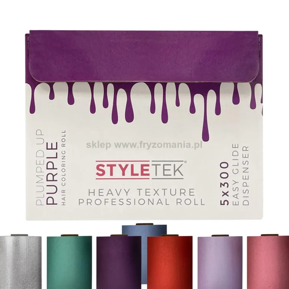 Styletek Heavy Texture Folia fryzjerska do farbowania włosów, różne kolory 91metrów