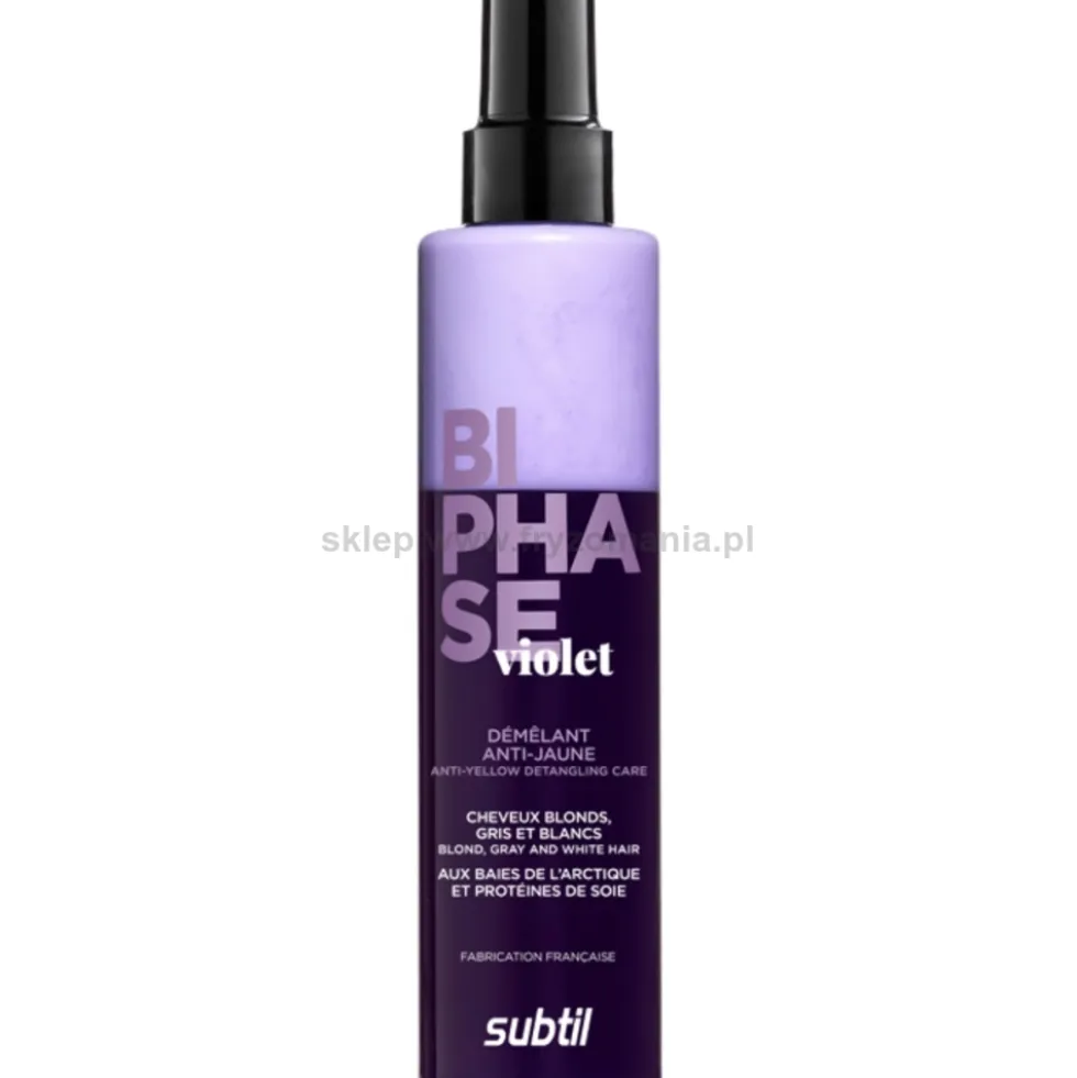Subtil Biphase Violet Odżywka dwufazowa do włosów blond, siwych i rozjaśnianych 200ml