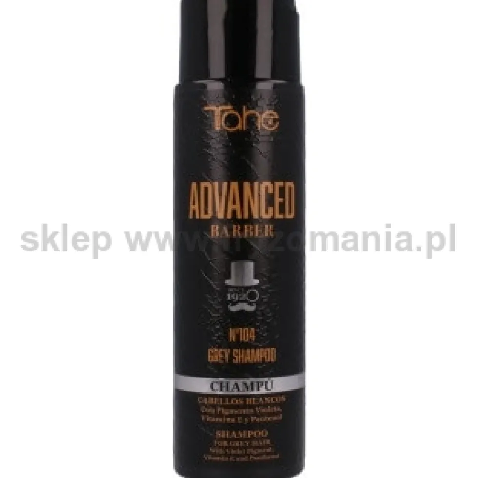 Tahe ADVANCED BARBER No104 GREY szampon do włosów siwych 300ml