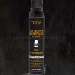 Tahe ADVANCED BARBER No.333 Hair Matt Volume Puder w sprayu nadający objętość do włosów dla mężczyzn (dark) 200ml