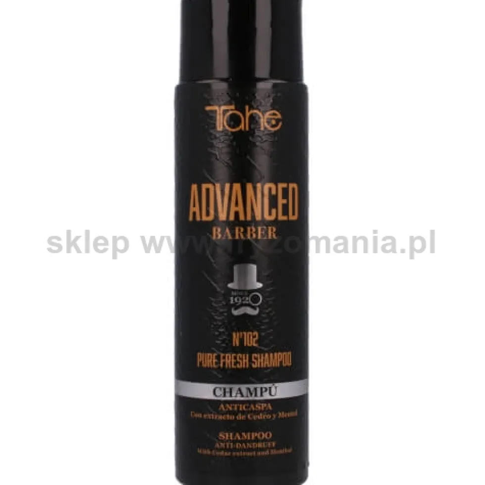 Tahe ADVANCED BARBER No102 PURE FRESH szampon przeciwłupieżowy 300ml