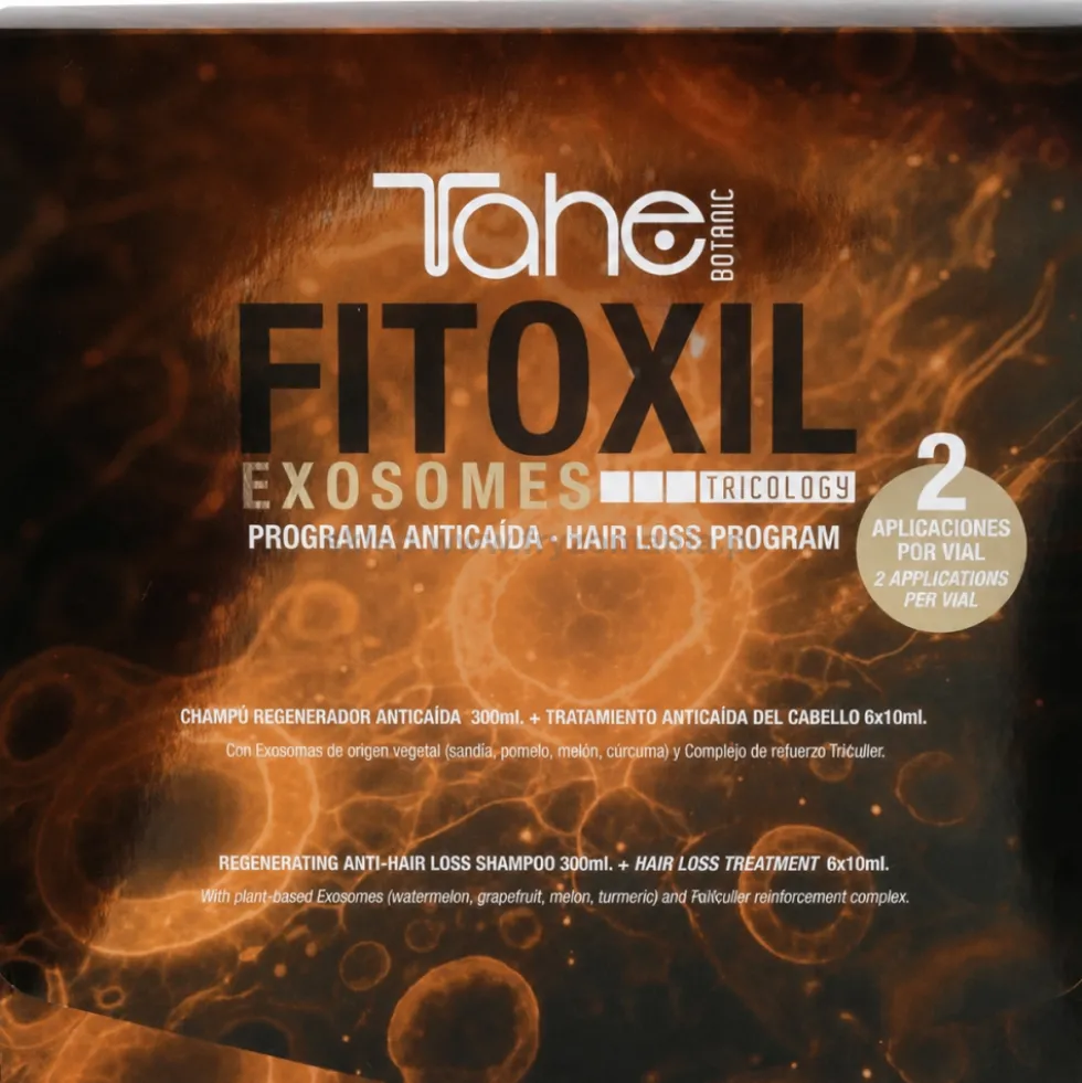 Tahe Botanic Fitoxil Exosomes zestaw przeciw wypadaniu włosów szampon 300ml i ampułki 6x10ml