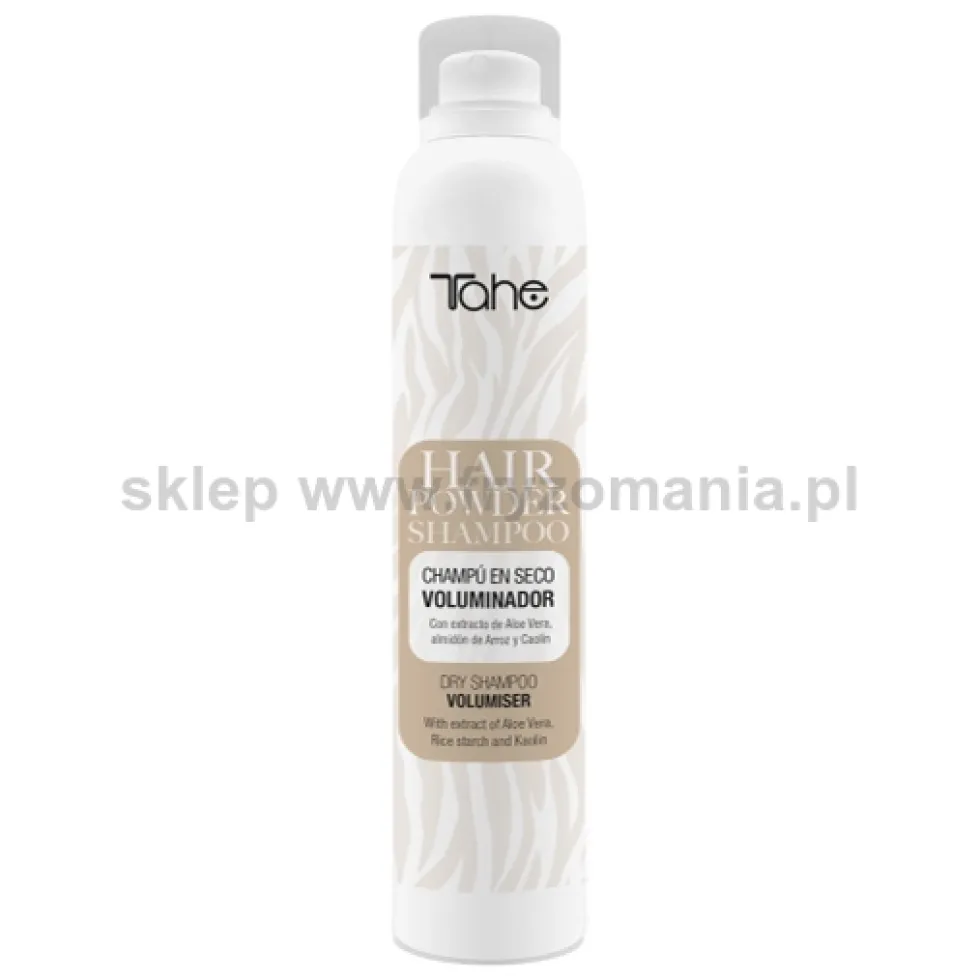 Tahe Dry Shampoo Volumiser Suchy szampon odświeżający z aloesem do włosów 200ml