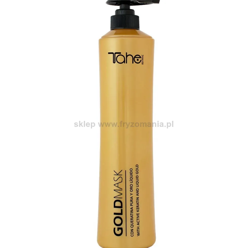 Tahe GF GOLD MASK Maska z aktywną keratyną i płynnym złotem do włosów zniszczonych 1000ml