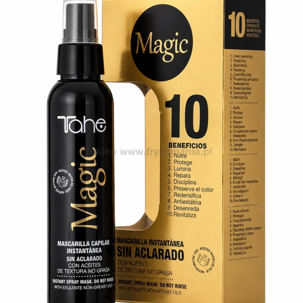 Tahe Magic 10 korzyści zestaw do pielęgnacji domowej po zabiegu botoks, szampon 300ml + maska 125ml