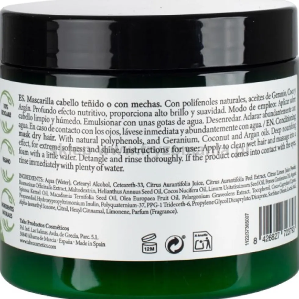 Tahe Nature Coloured Maska do włosów farbowanych 400ml