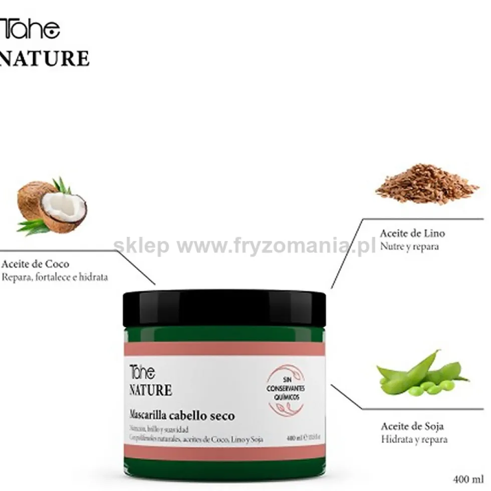 Tahe Nature Dry Maska do włosów suchych 400ml