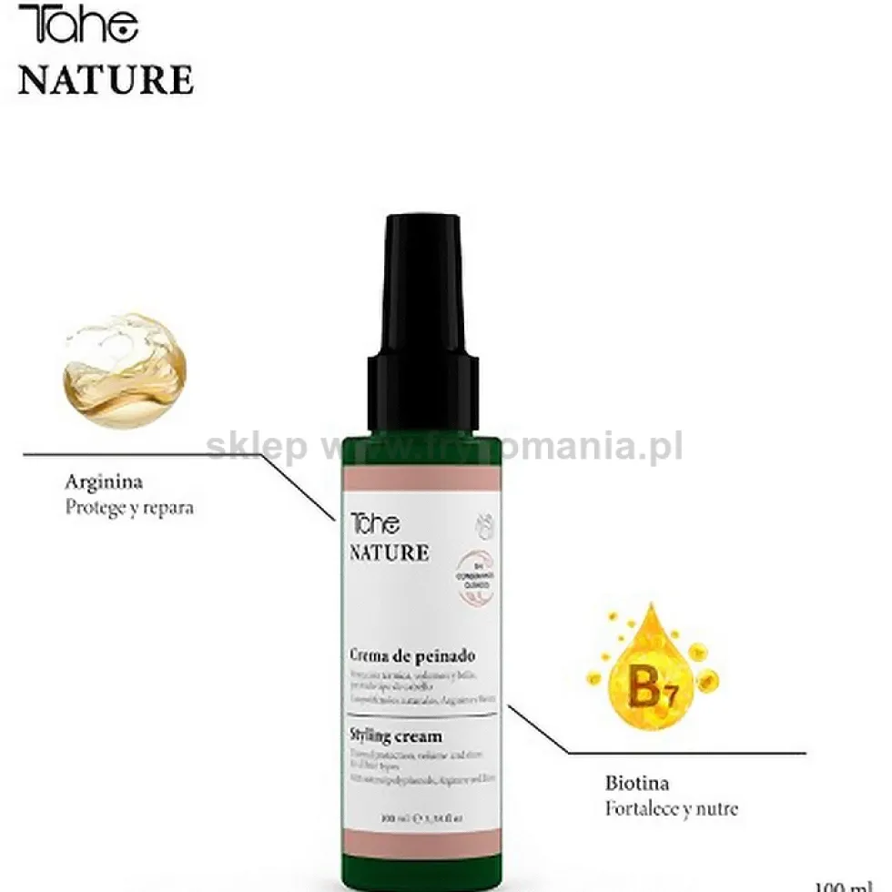 Tahe Nature Styling Krem do stylizacji włosów, termoochronny 100ml
