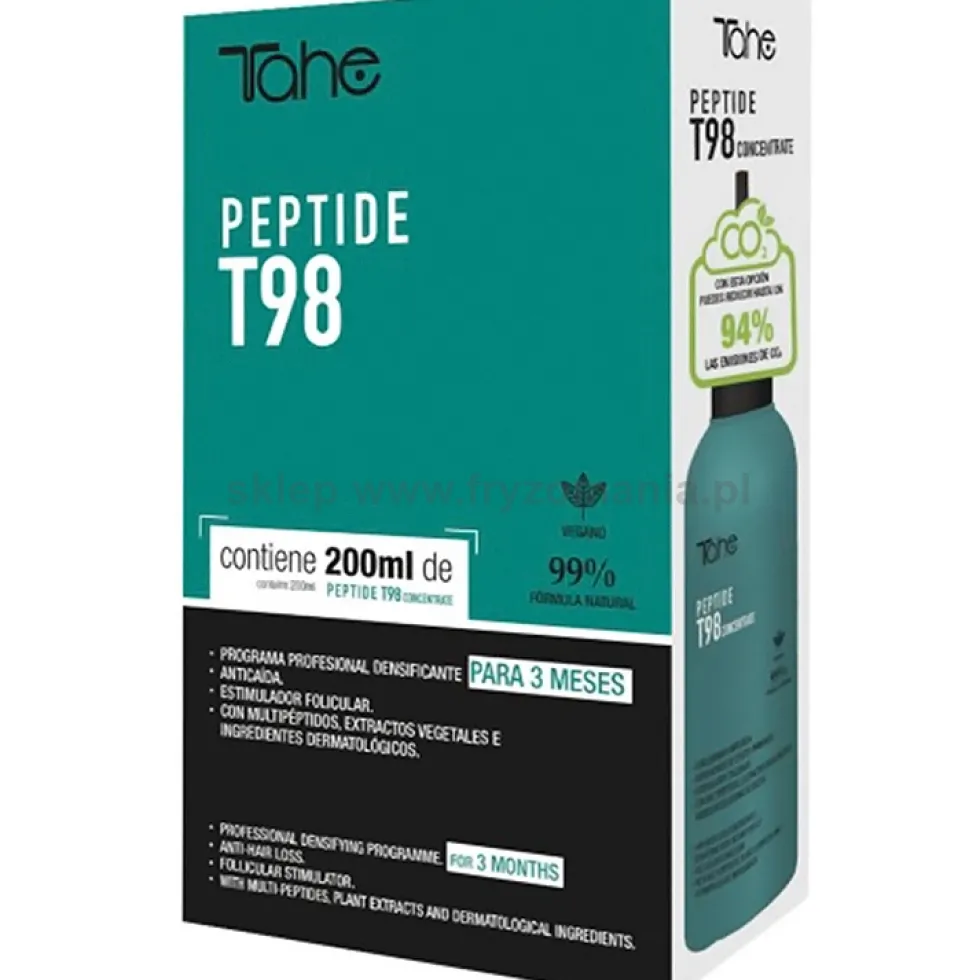 Tahe Peptide T98 - zestaw przeciw wypadaniu włosów, szampon 300ml i koncentrat 200ml