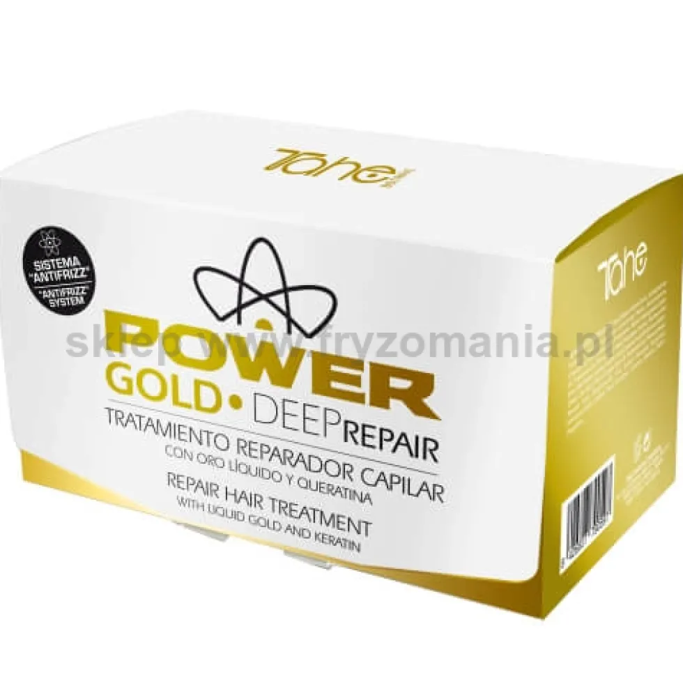 Tahe POWER GOLD MASK zestaw profesjonalnych kosmetyków do włosów