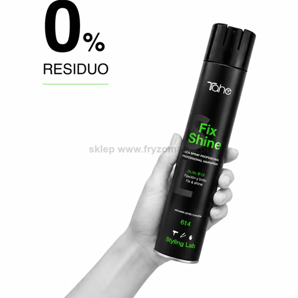 Tahe Styling Lab 314 Fix Shine lakier do włosów mocny, nadający połysk 400ml