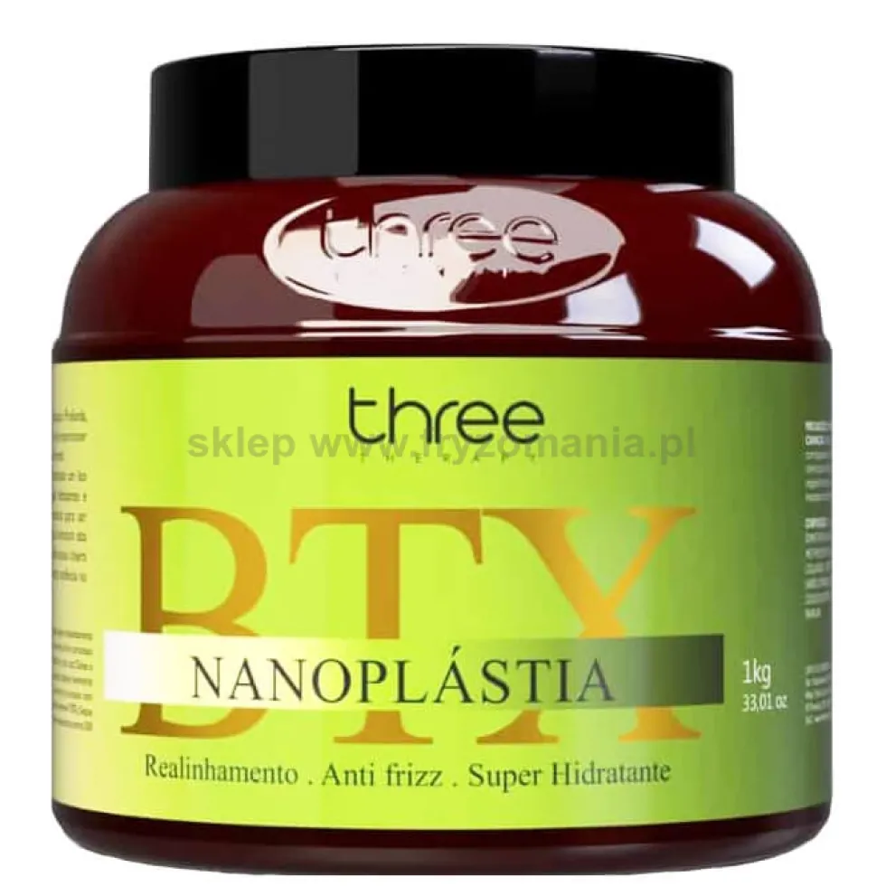 Three Therapy Nanoplastia BTX Botox Kuracja prostowania włosów 1000g
