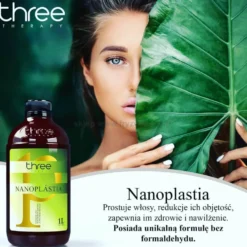 Three Therapy Nanoplastia Kuracja prostowania włosów bez formaldehydu 500ml
