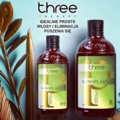 Three Therapy Nanoplastia Kuracja prostowania włosów bez formaldehydu 1000ml