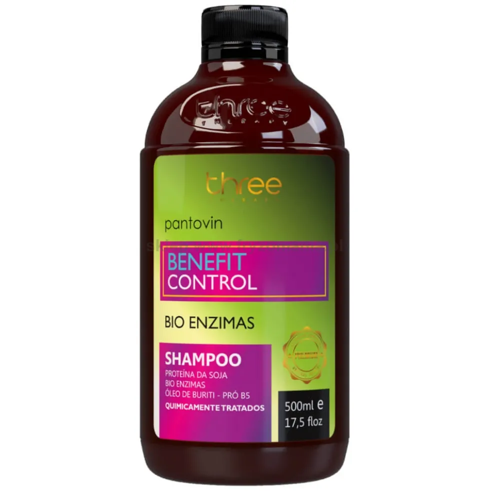 Three Therapy Pantovin Benefit Control Szampon głęboko regenerujący do włosów zniszczonych 500ml