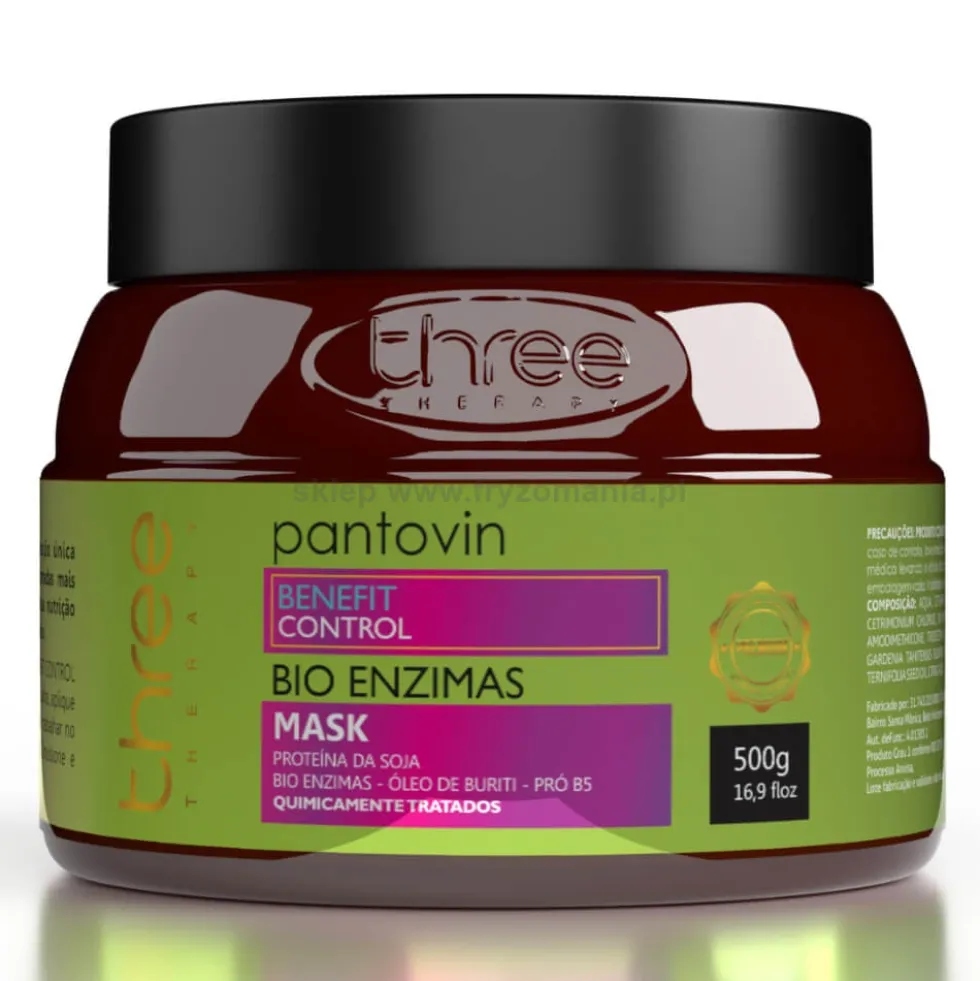 Three Therapy Pantovin Benefit Control Maska głęboko regenerująca do włosów zniszczonych 500g