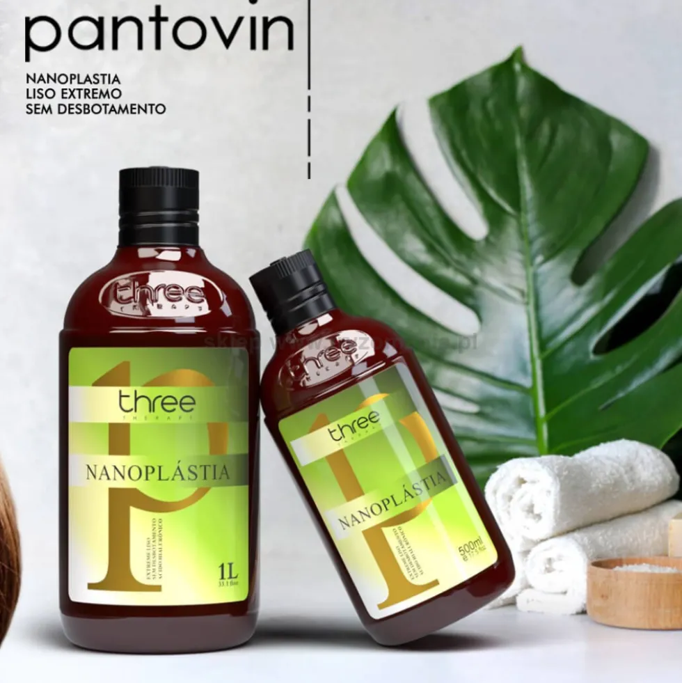Three Therapy - zestaw nanoplastia włosów + szampon 2x1000ml