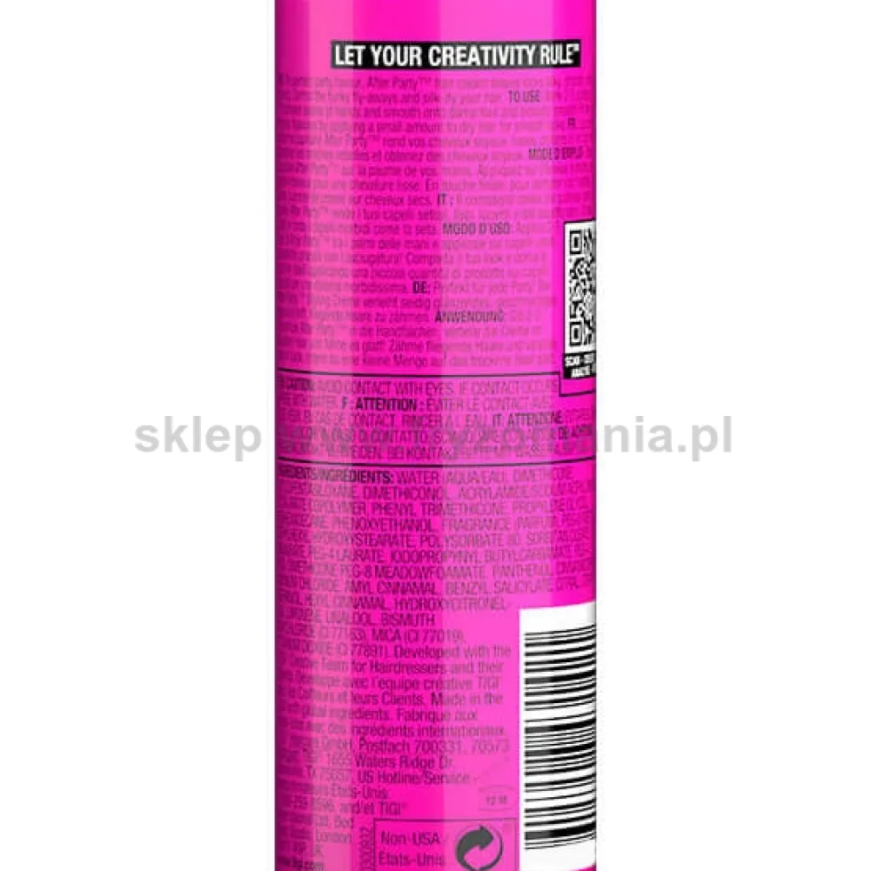 Tigi Bed Head After Party Krem wygładzający do włosów 50ml